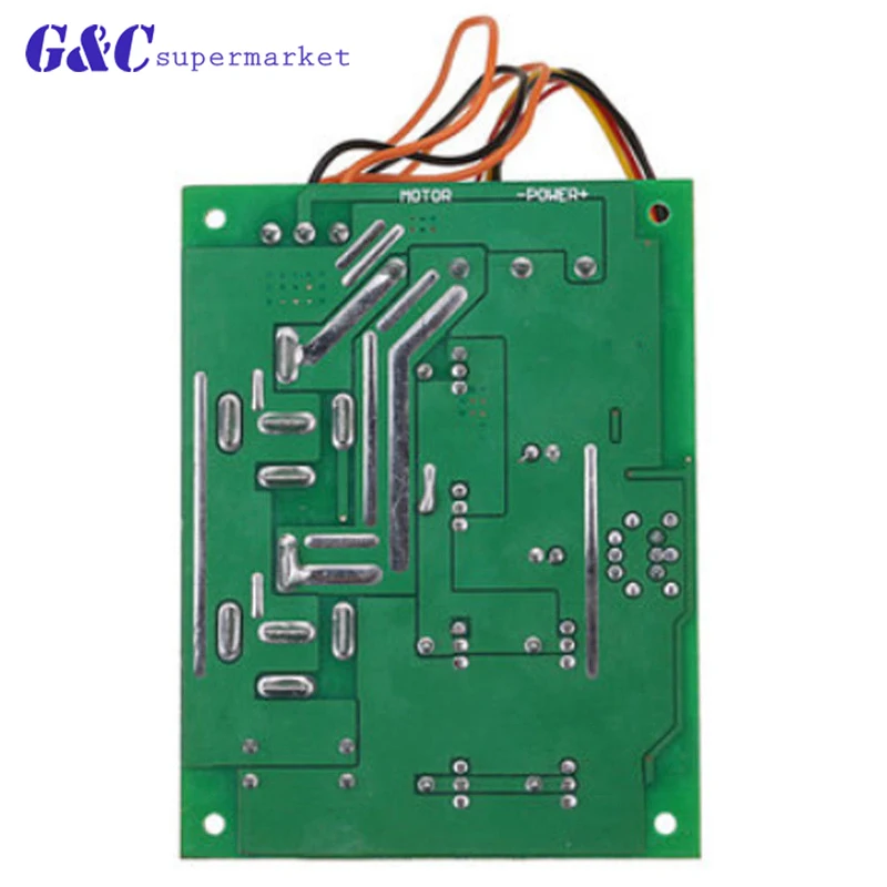 Regulating Current DC Speed Controller DC10-55V 12V 24V 36V 60A PWM Motor Speed Controller CW CCW Reversible Switch