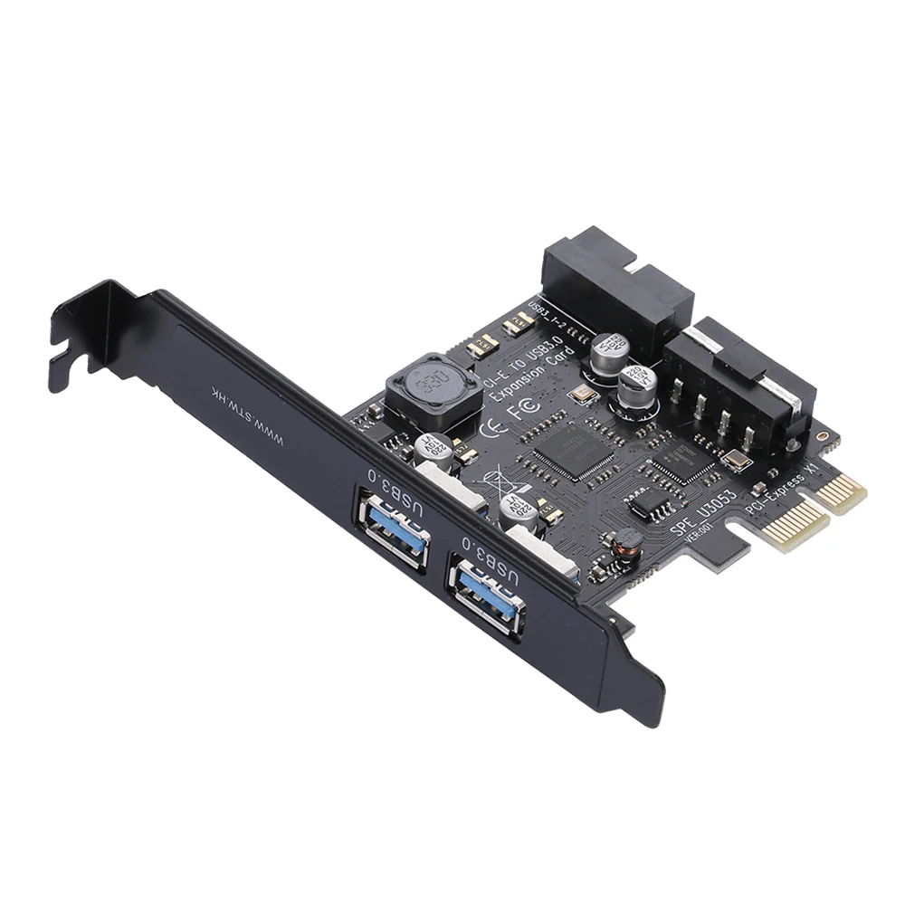 

PCI-E to USB 3.0 2-Port PCI Express Card Mini PCI-E USB 3.0 Hub Controller Adapter with Internal USB 3.0 19-Pin Connector