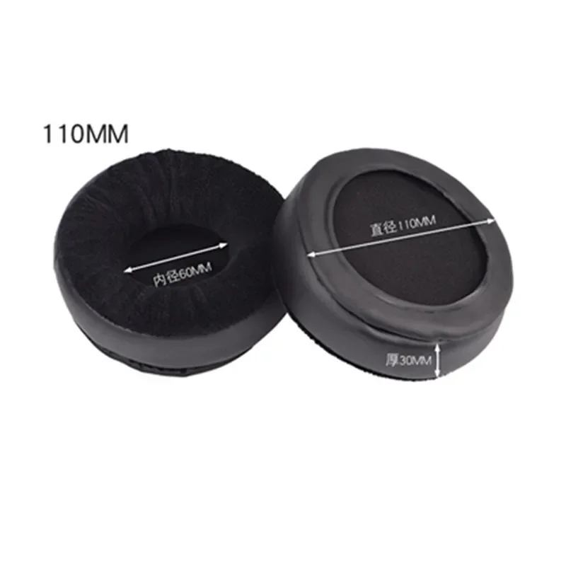 وسادات أذن مستديرة مصنوعة حسب الطلب جميع المقاسات سميكة لينة الفانيلا استبدال بطانة للأذن وسادة 65/70/75/80/85/90/95/100/105/110 مللي متر