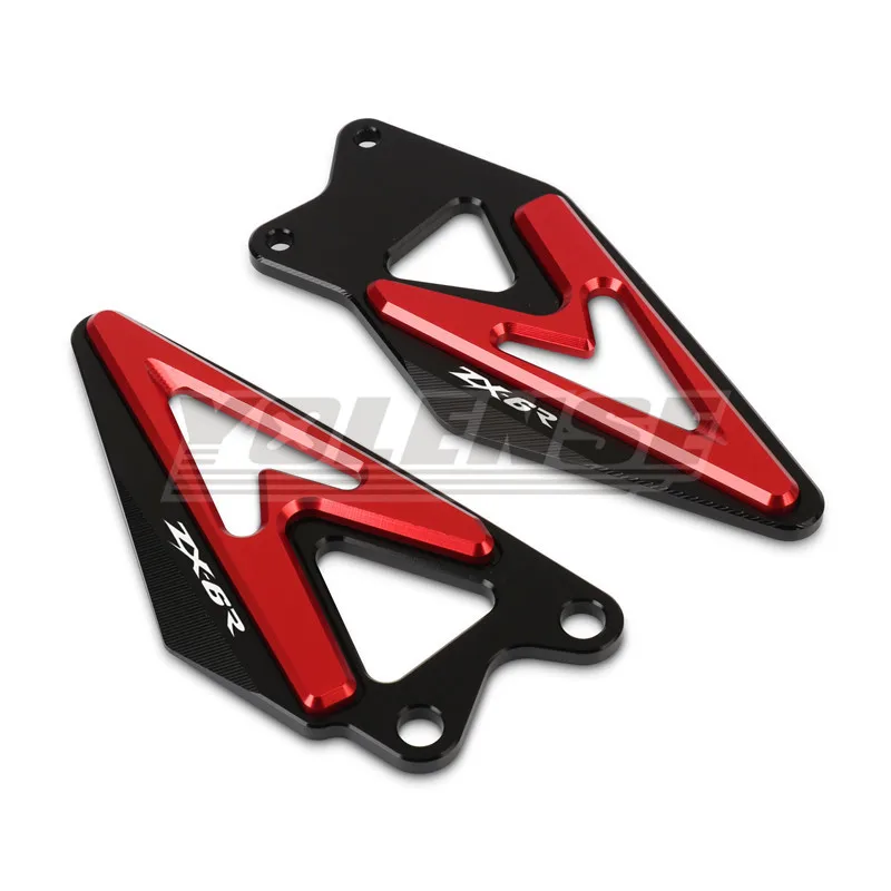 Motorrad Zubehör Fußstütze Pedal Fuß Peg Ferse Platten Schutz Abdeckung Schutz Fit Für ZX-6R ZX6R ZX 6R ZX636 2019-2024 2025