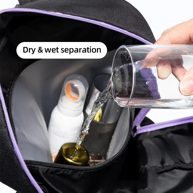 حقيبة مضارب كرة الريشة للتنس، حقيبة ظهر للفصل الجاف والرطب مع جيب للأحذية، حقيبة كتف للتدريب الرياضي والسفر في الهواء الطلق