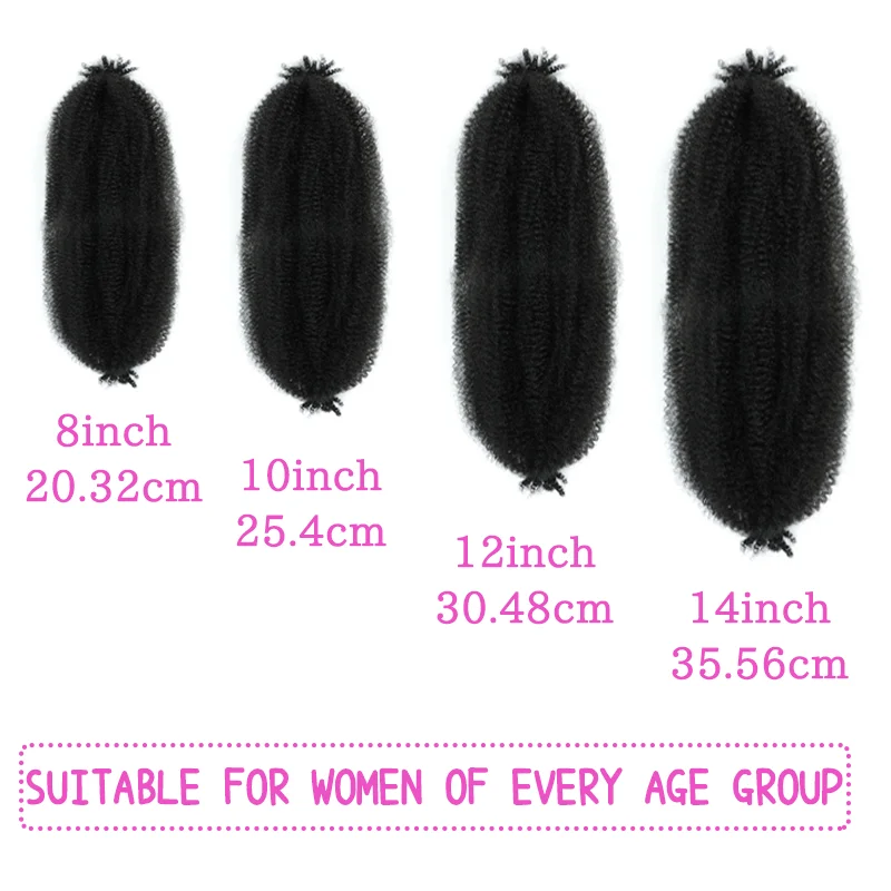 ผมถักเปียแบบแอฟโฟรทวิสต์ ใยสังเคราะห์ ยืดหยุ่น แบบมาร์เลย์ 3 แพ็ค แยกเส้นสำเร็จรูป สำหรับถักผมลอนนุ่มแบบโครเชต์