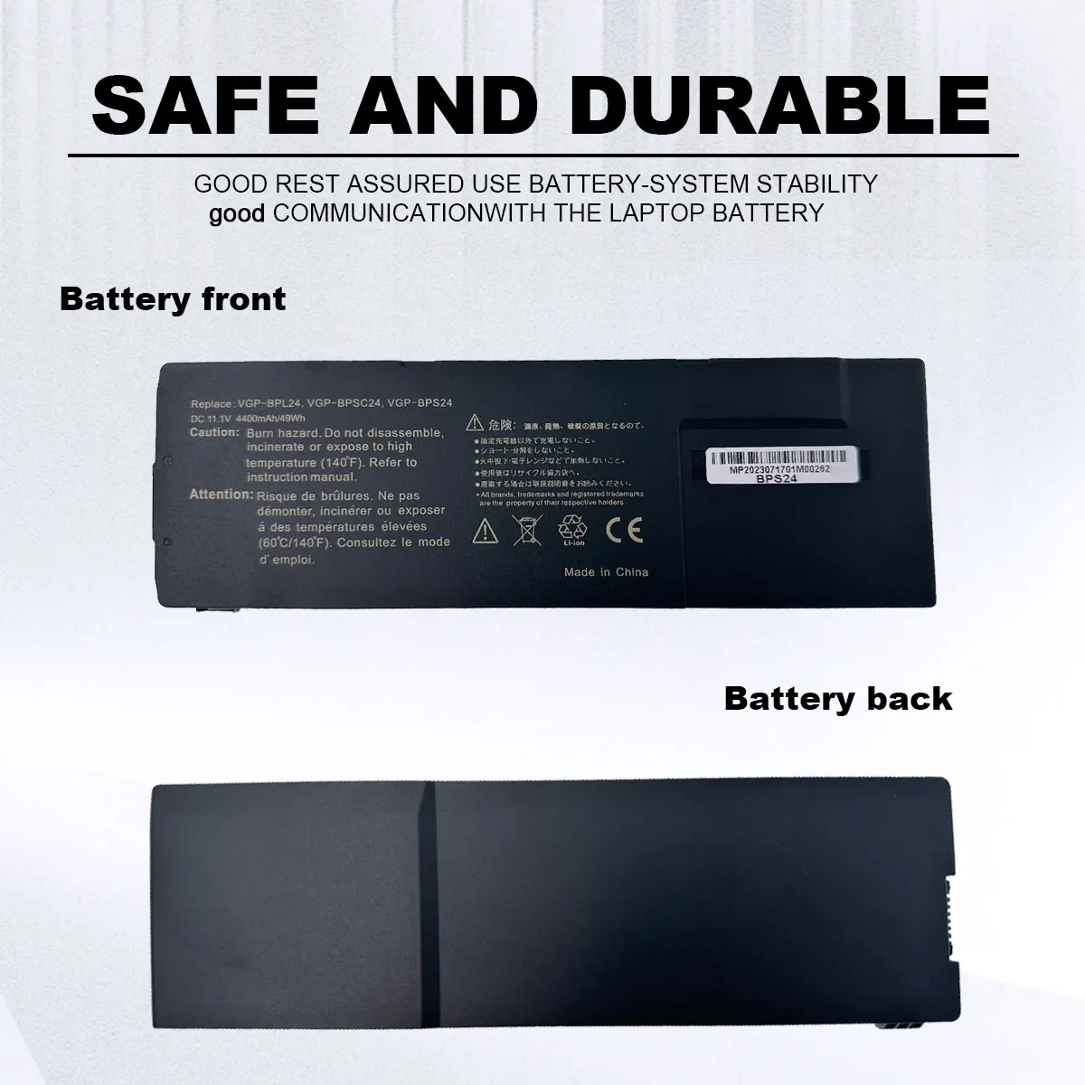 Imagem -06 - Bateria para Sony Vaio Bps24 Bpsc24 Bpl24 para SA sb sc se Vpcsa Vpcsb Vpcsc Vpcsc Vpcsd Vpcse Bateria Recarregável Novo Dxt-vgp-bps24