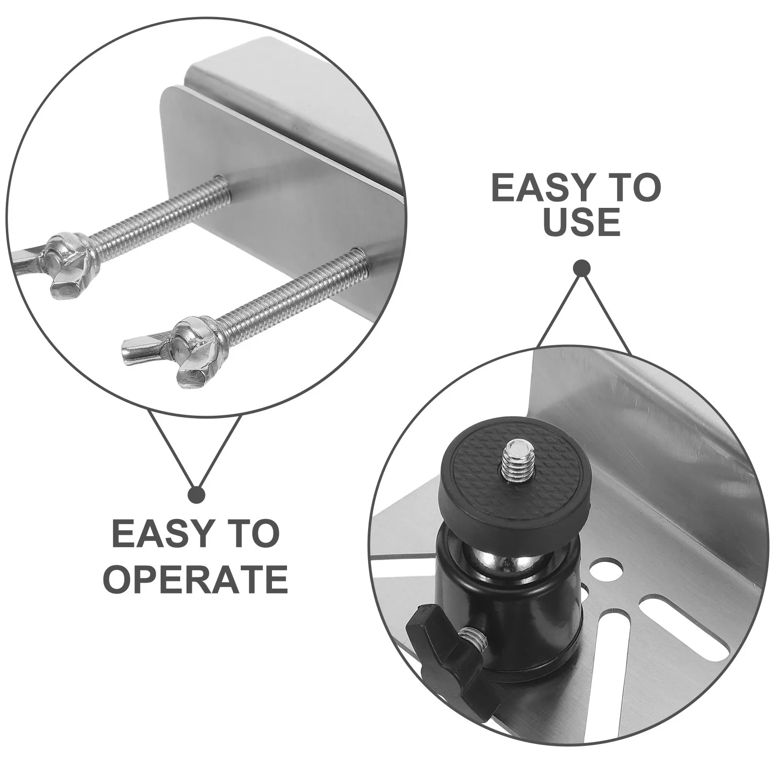 Stainless Steel Gutter Mount for Security Cameras Adjustable Outdoor Holder Rainproof Camera Bracket Universal Gutter Monitoring