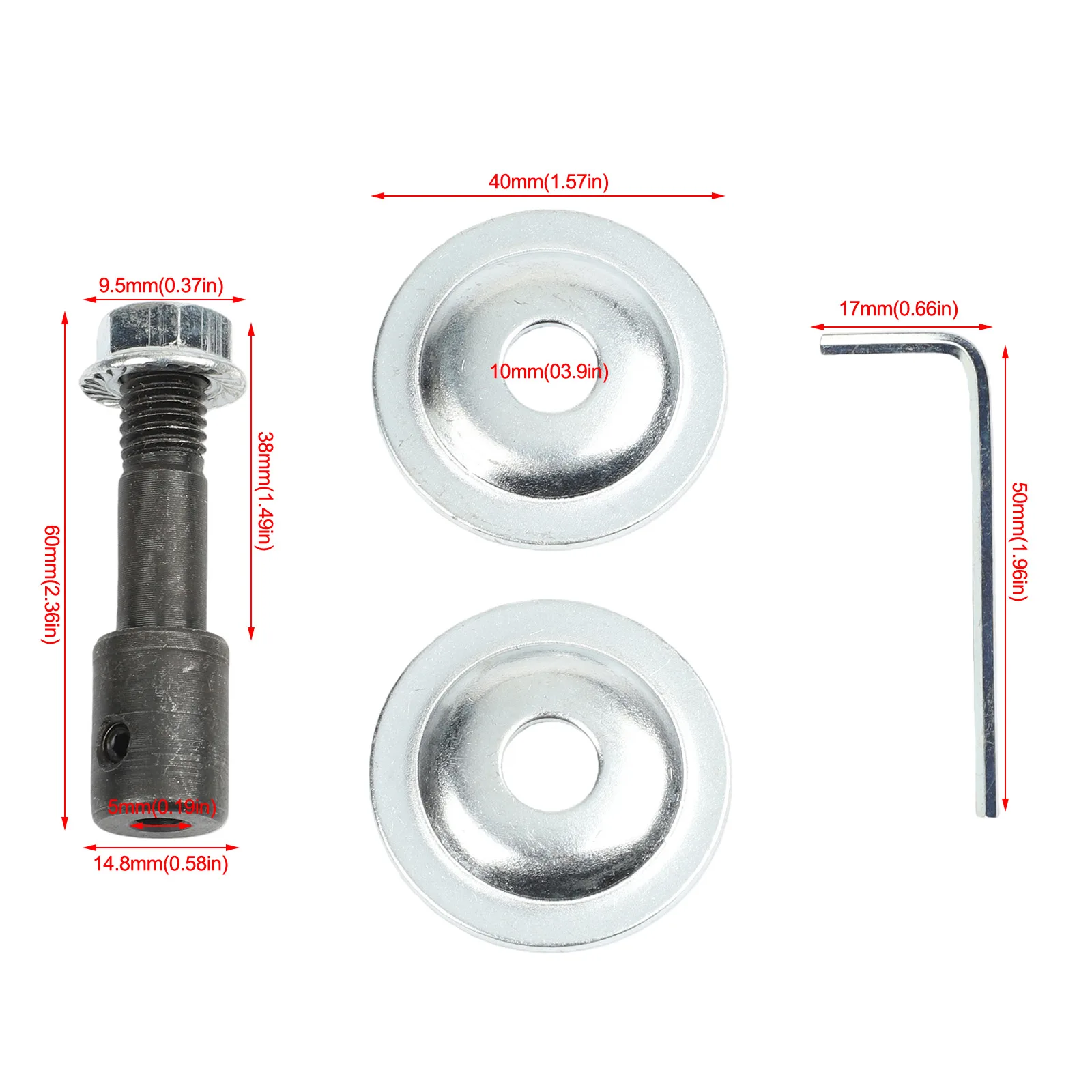 516mm Shaft Spindle Adapter Set for Grinding and Polishing Extension Rod Designed to Convert Electric Drill into Grinding Wheel