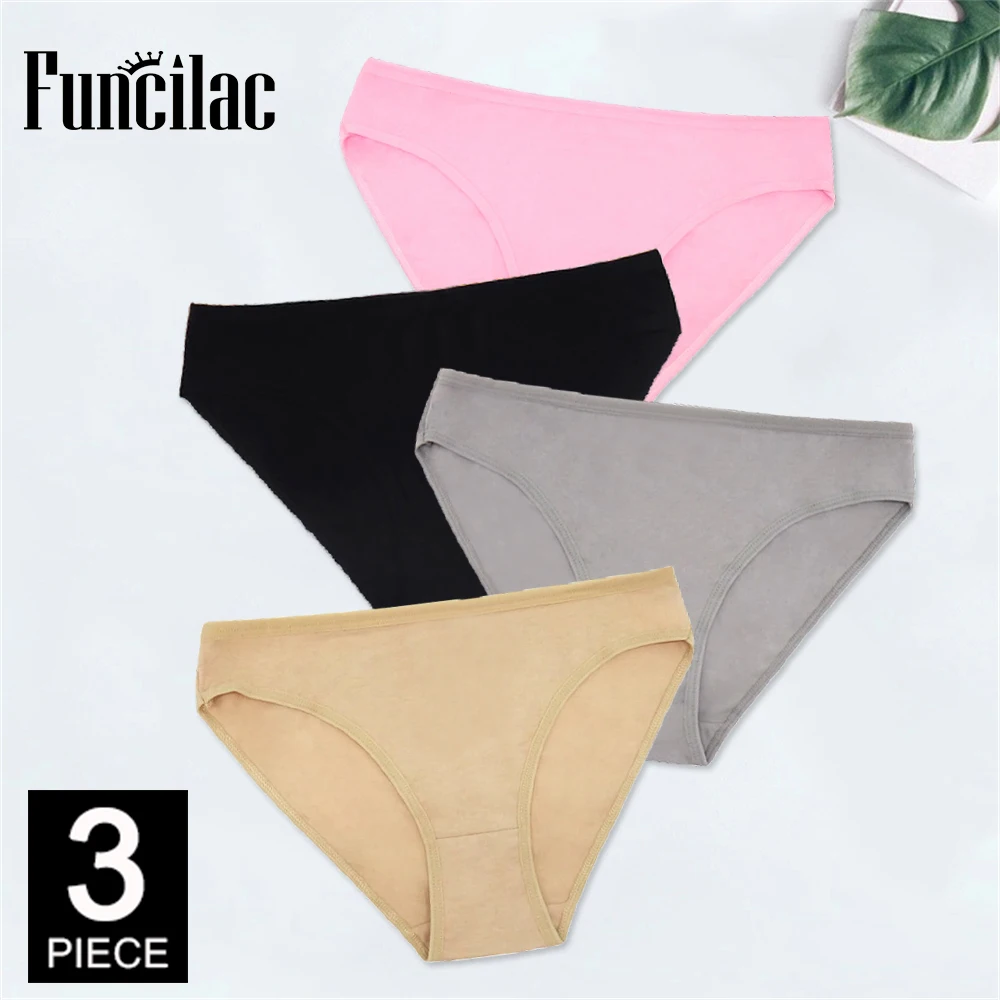 Women Sexy Cotton Panties Underwear Female Underpants Woman Briefs Cotton Pantys Girl Intimates Lingerie 3Pcs/lot