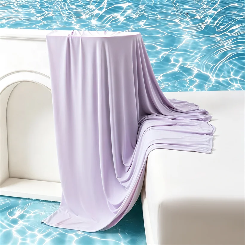 Single Layer Cooling Blanket Q-Max Cold Fiber Summer Air Condition Comforter Soft Skin-Friendly Throw Blanket for Night Sweats