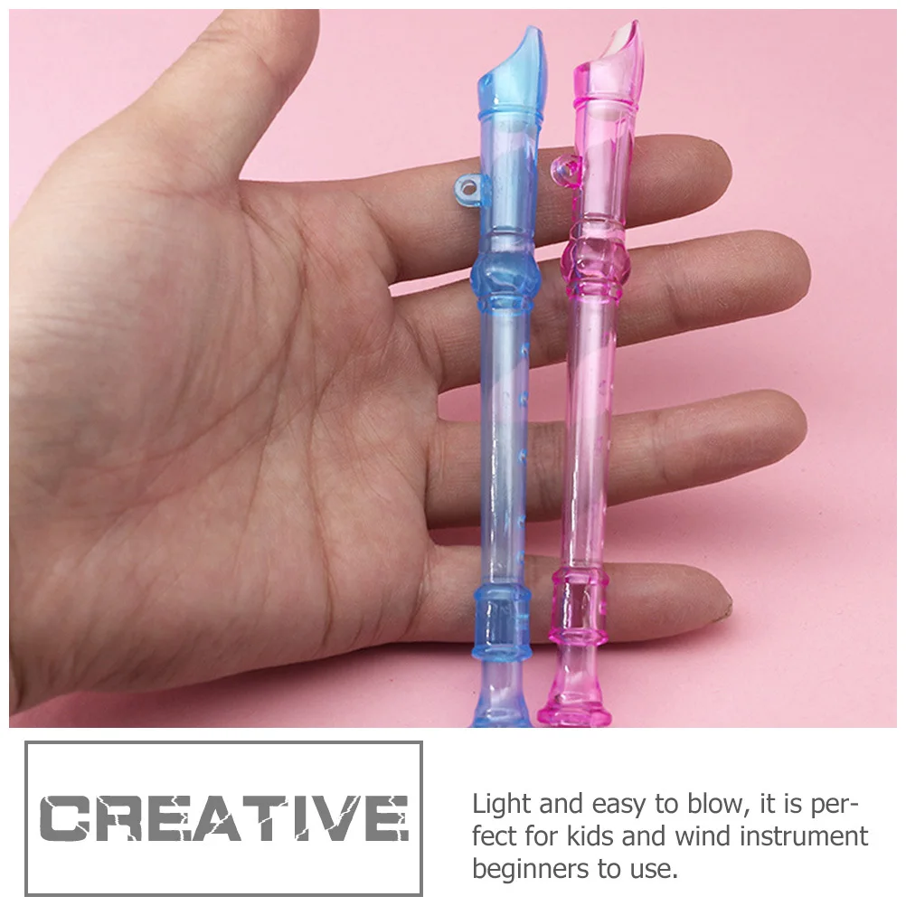 

10Pcs Student Clarinet Beginner 6-Hole Practice Flute Lightweight Strong Plastic Material Comfortable Sound Kids Wind Instrument