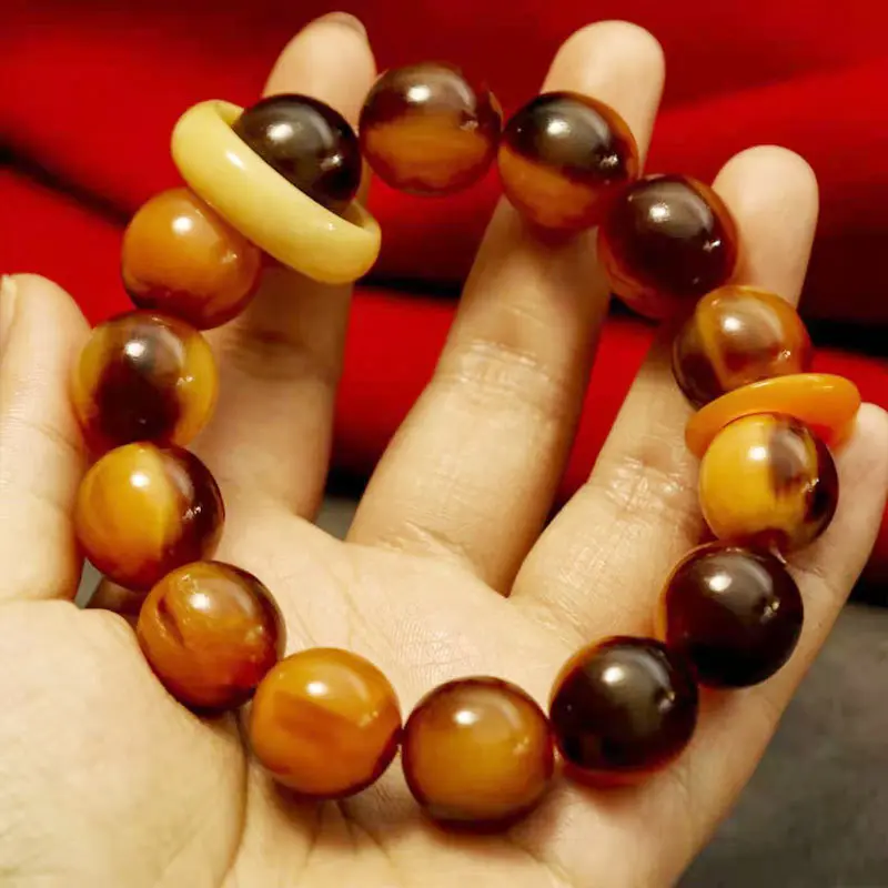 Shooting star horn DIY camel bone ring elephant god snail dragon head Pixiu bracelet