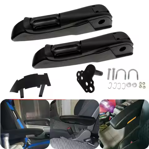 31cm 36cm 40cm Universal Adjustable Left Right Side Car Truck Seat Armrest Hand Holder Arm Rest Leather For RV Caravan Boat