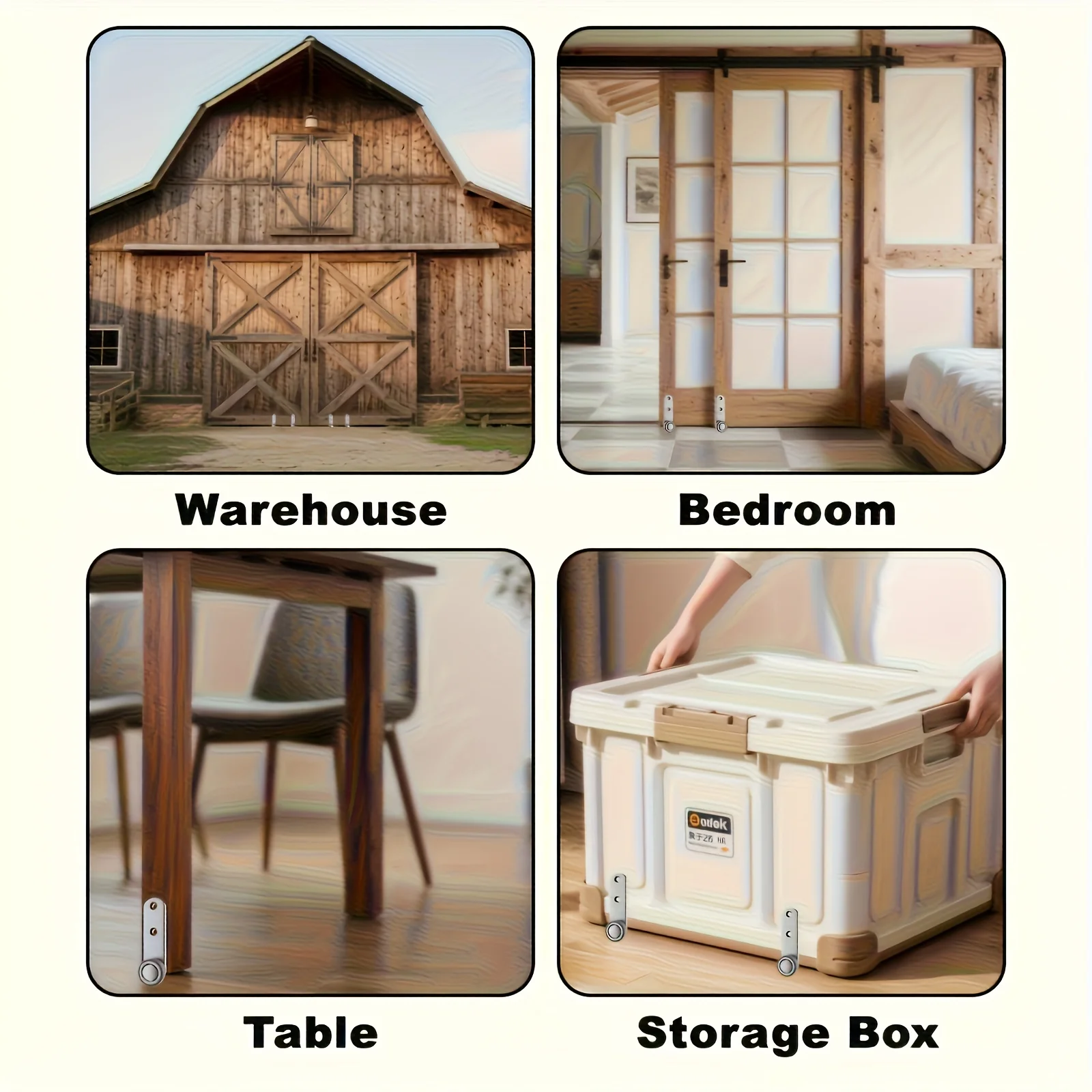 RV Side-Mounted Directional Casters Sliding Door Wheels Heavy-Duty Rollers With Silent Glide DIY Furniture Home Motorhome