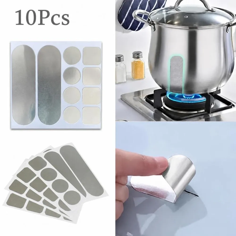 10Pcs Aluminum Foil Cookware Repair Tape Waterproof Sealing High Temperature Resistant Leak Repair Patches Flexible Fit