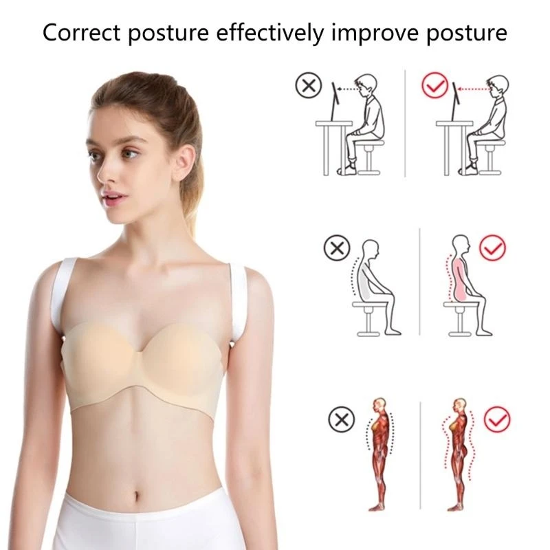 

Comfortable Back Corrector Brace Adjustable Back Brace Support for Back Shoulder and Neck Upper Back Brace Support