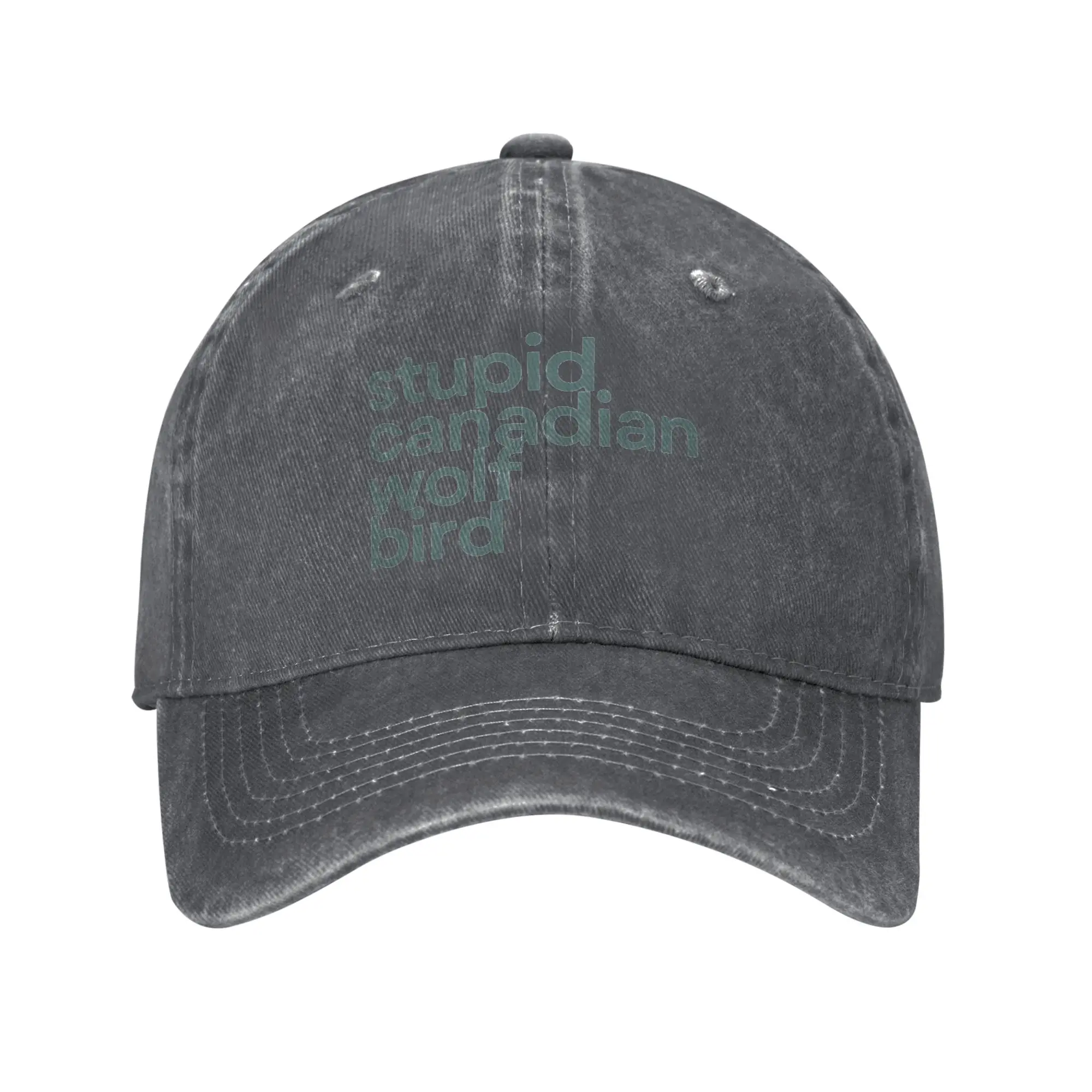 Fashion Stupid Canadian Wolf Bird - Heated Rivalry baseball cap  Durable Denim Hat Cap Male
