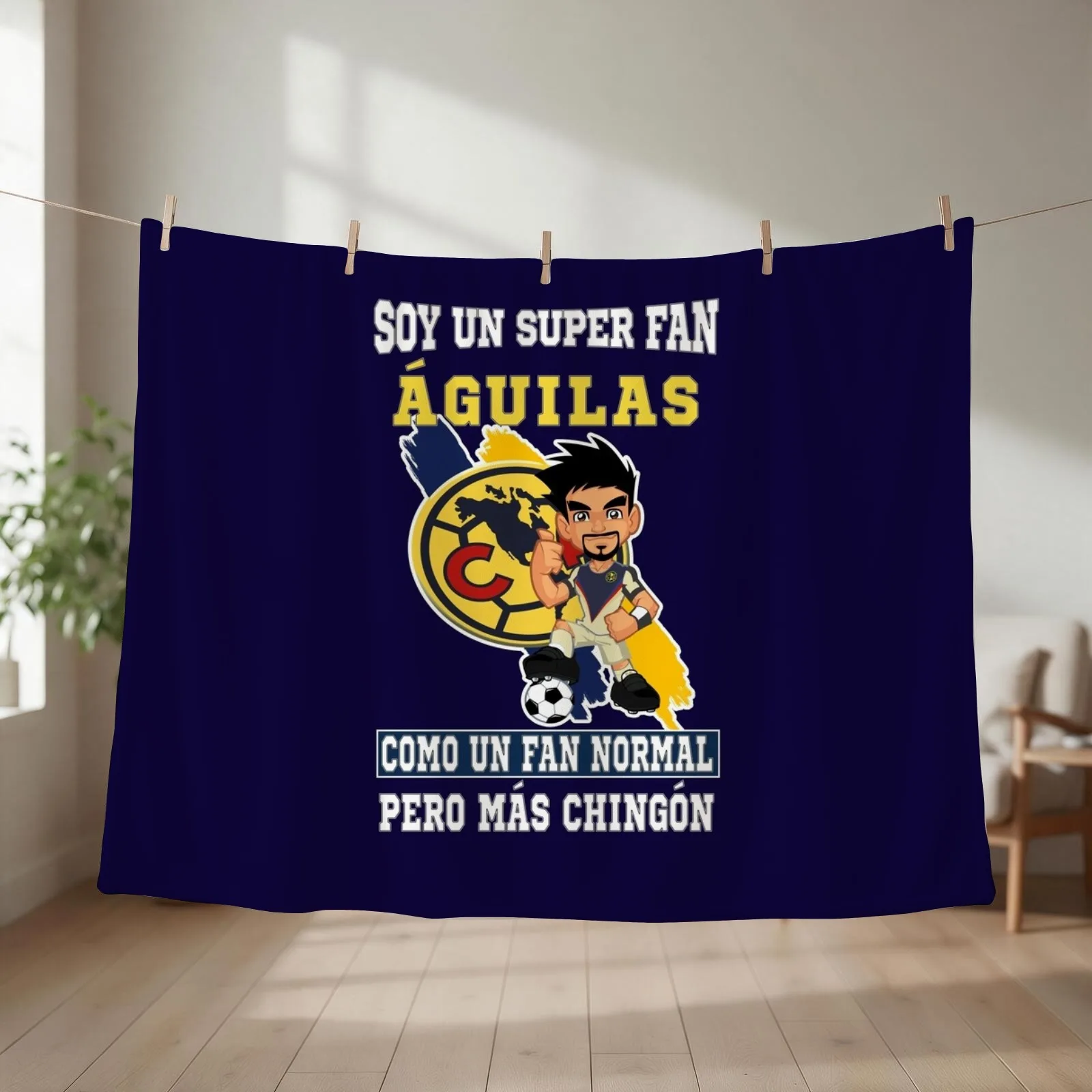 Aguilas del America Futbol Mexicano Soccer Fan Aguilas liga mx Throw Blanket Winter beds Softest Cute Blankets
