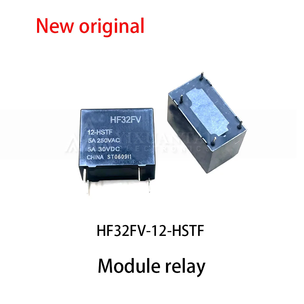 5pcs~10Pcs HF32FV-12-HSTF A set of normally open 12VDC 5A 4-pin 12V relays