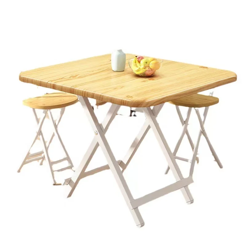

Wholesale Solid Wood Modern Folding Small Table and Chair Multifunctional Practical Square Portable Home Hotel Dining Table