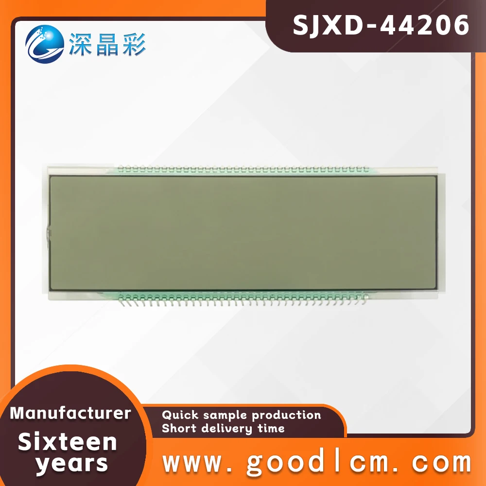 schermi a strisce lunghe con display digitale a 8 caratteri, schermo con codice segmento TN ad alto contrasto SJXD-44206 Con punto decimale