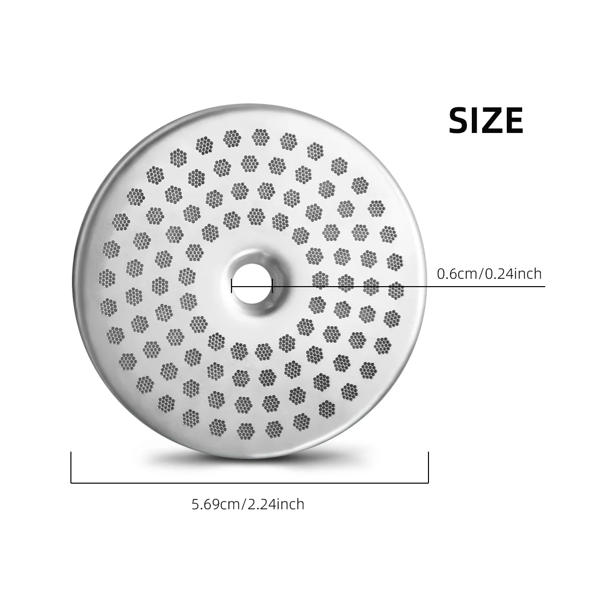 57MM Water Distribution Net Coffee Machine Brewing Head Filter Net Stainless Steel Compatible with La Marzocco Machines