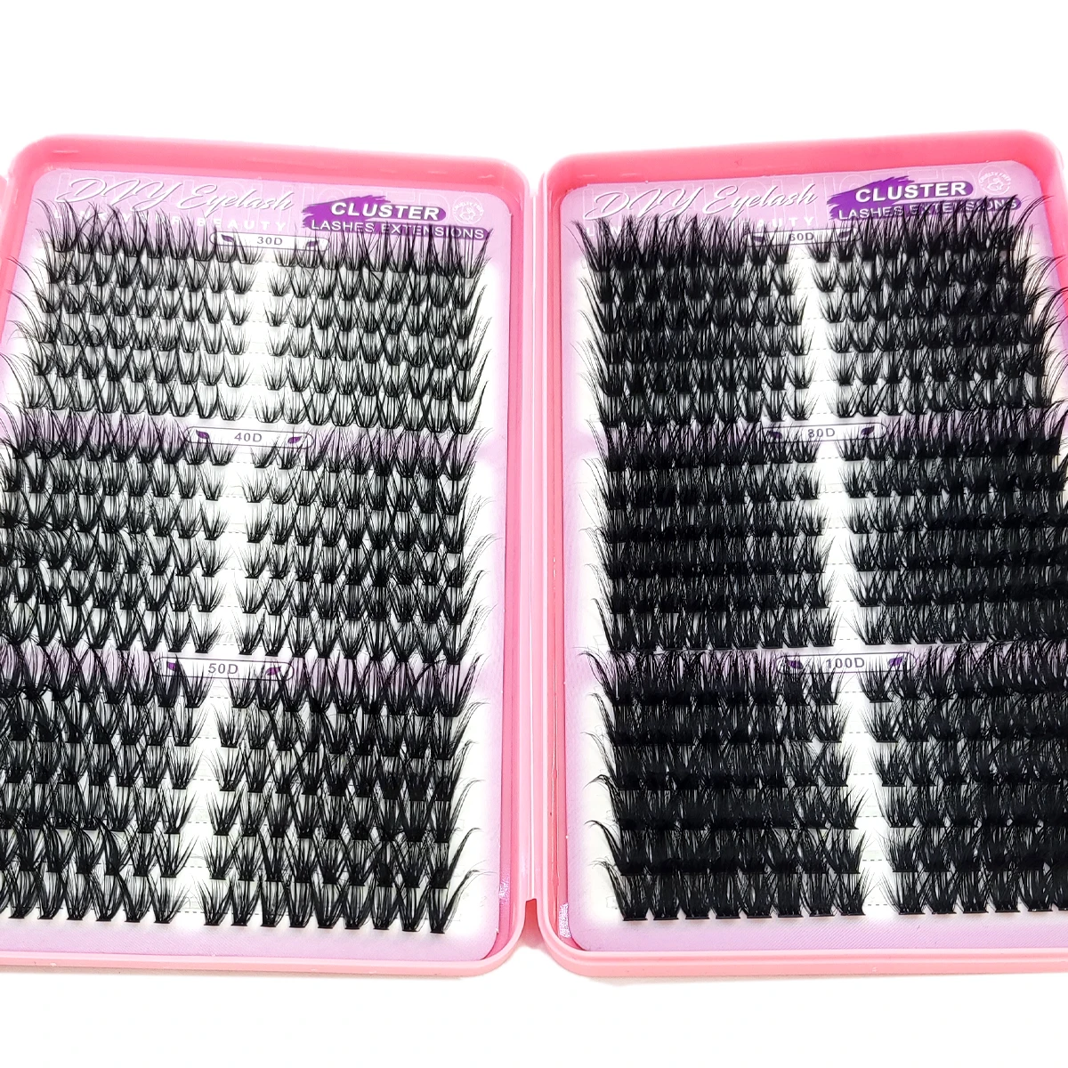 36 row cat eye fluffy eyelash bundle left and right eyelashes extended 30-100D independent eyelashes cat eye eyelash extension