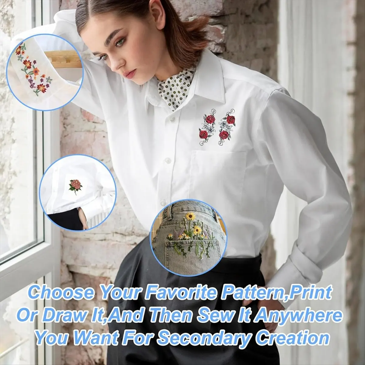 Eco-friendly 6 Sheets of Sticky Water Soluble Embroidery Stabilizer, Dissolvable Printing Paper Wash for Printed Embroidery
