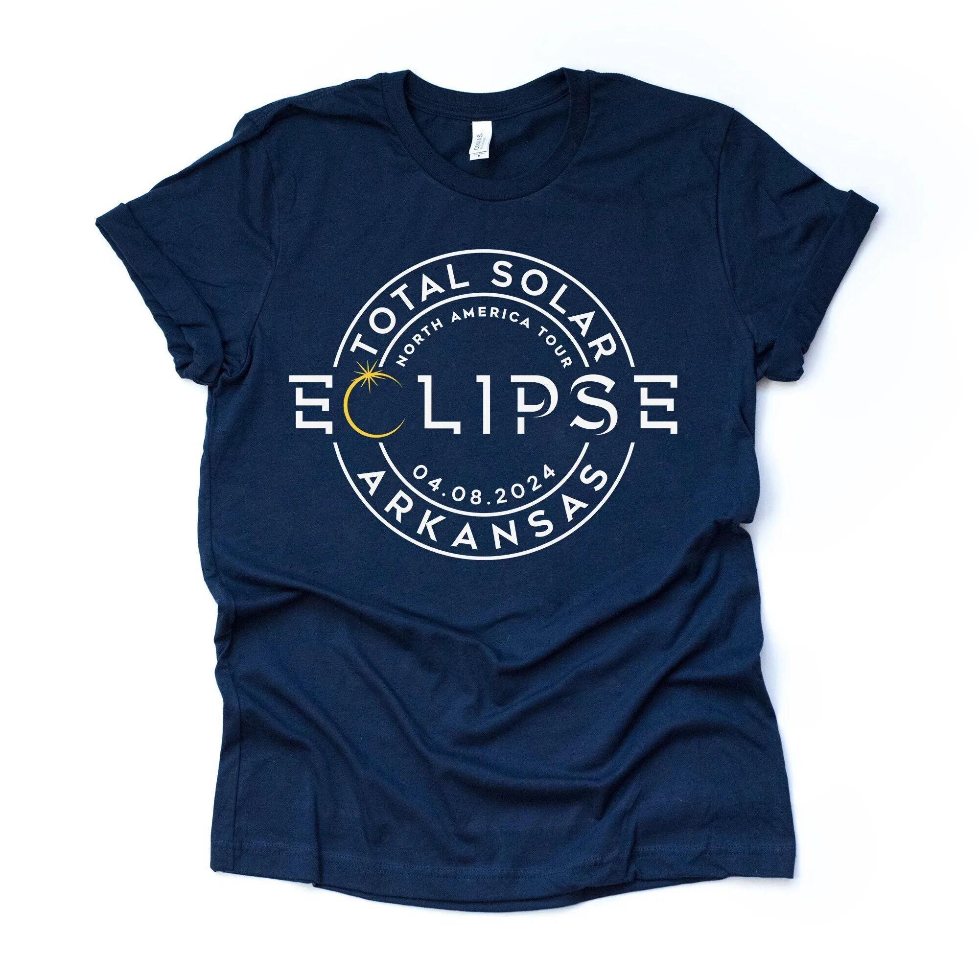 Total Solar Eclipse April 2024 Design On Premium Unisex Shirt 12 State Choices Plus Size