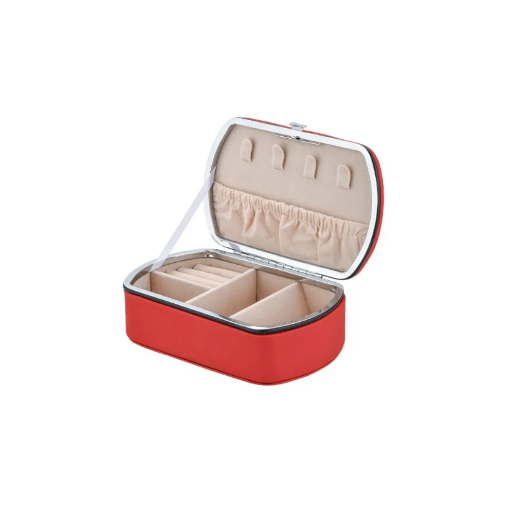 

Simple PU Leather Jewelry Packing Box Dustproof Organizer Earrings Rings Holder Necklace Bracelet Jewelry Display Box Travel