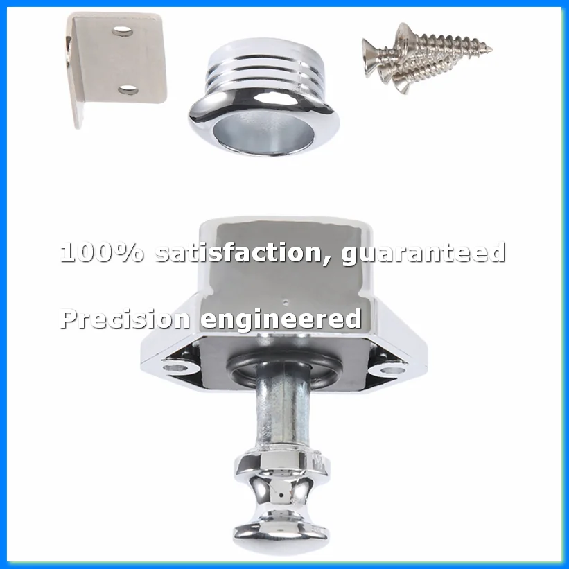 

10 Pcs Push Button Keyless Lock Latch Cupboard Caravan Lock for RV Drawer Cabinet Doors Thickness 15-27mm-A07G