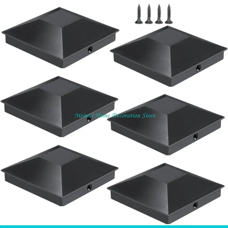 H7BF Fade Resistant Base Covers Protector With Drainage Features For 3.5 Inch Wooden Garden Fence Outdoor Durability Ensured