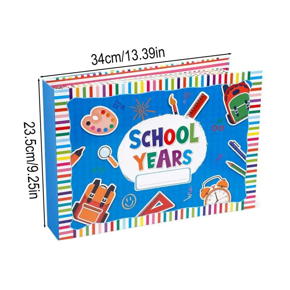 Kids Scrapbook Album School Year Memory Album School Memory Book Scrapbook for Kids Photo Artwork Organizer Album for Preschool