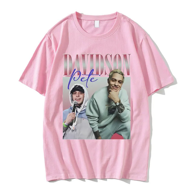 Pete Davidson Graphic Tshirt Men's Casual Cotton Short Sleeve Tees Men Women Hip Hop Oversized T-shirt Tops Male Vintage T Shirt