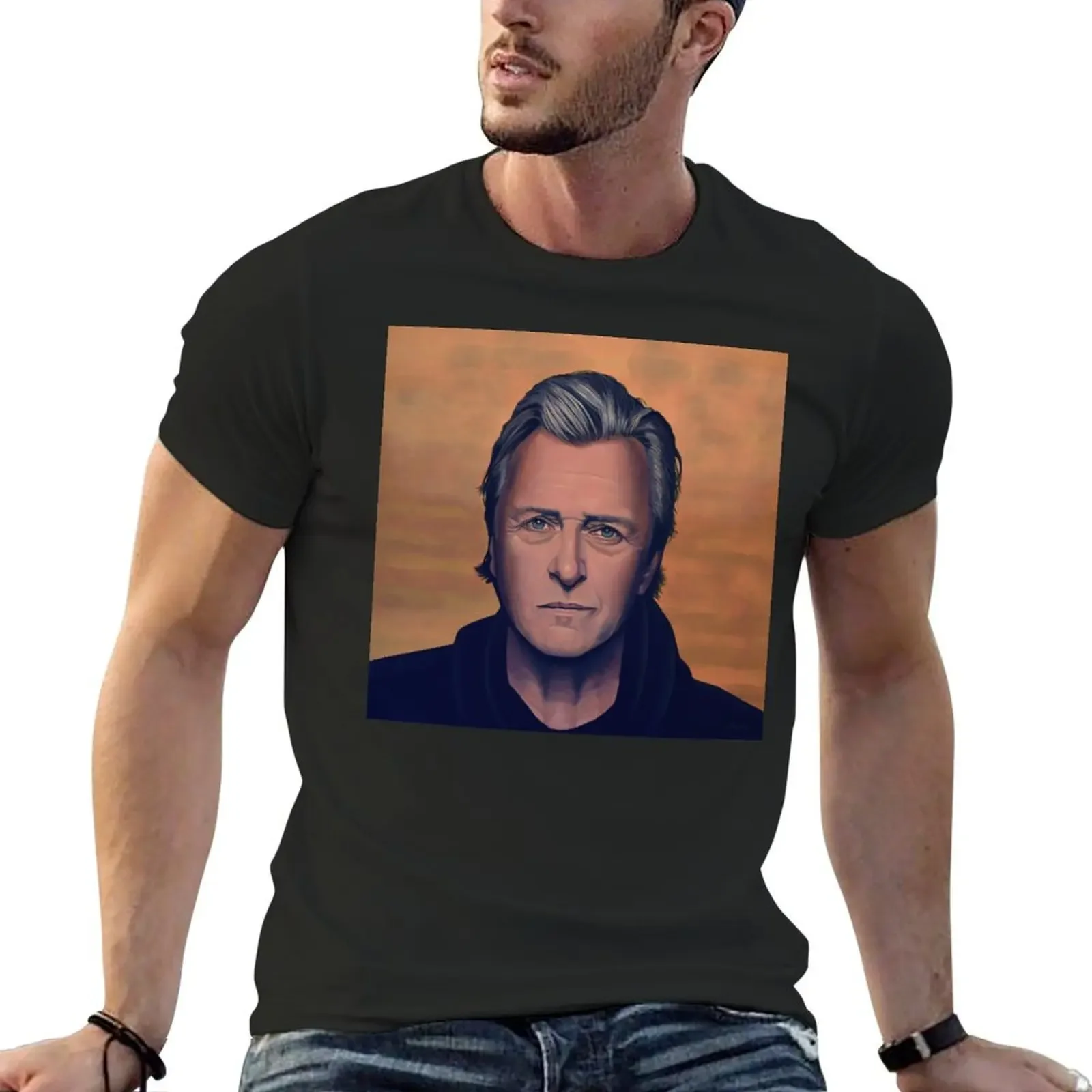 

Rutger Hauer Painting T-Shirt man clothes boys whites vintage t shirts animal prinfor boys shirts graphic tee men