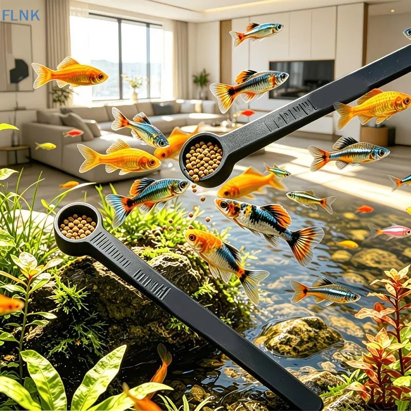 【KC】3pcs Multi-size Aquarium Fish Feeding Spoon With Accurate Portion Control Perfect For Home Fish Tank Aquarium Hobbyists