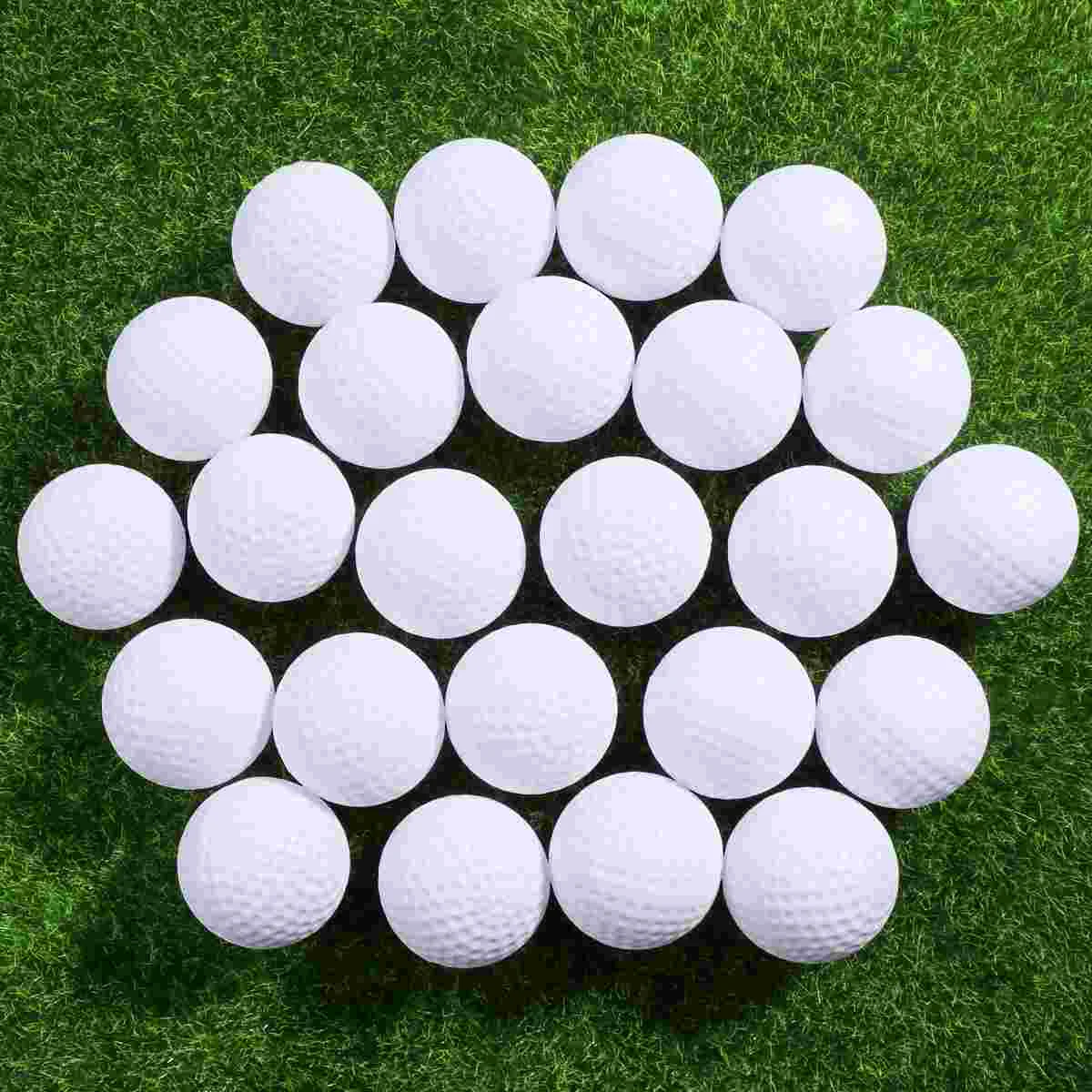 TOYMYTOY-Bolas de plástico de 24 piezas para niños, juego de práctica de golfista, color blanco