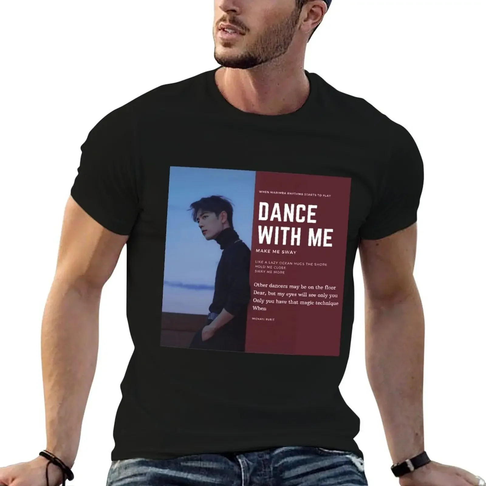 

Xiao zhan (Dance with me ) T-Shirt sublime graphic t shirts vintage graphic tee quick drying mens tall t shirts