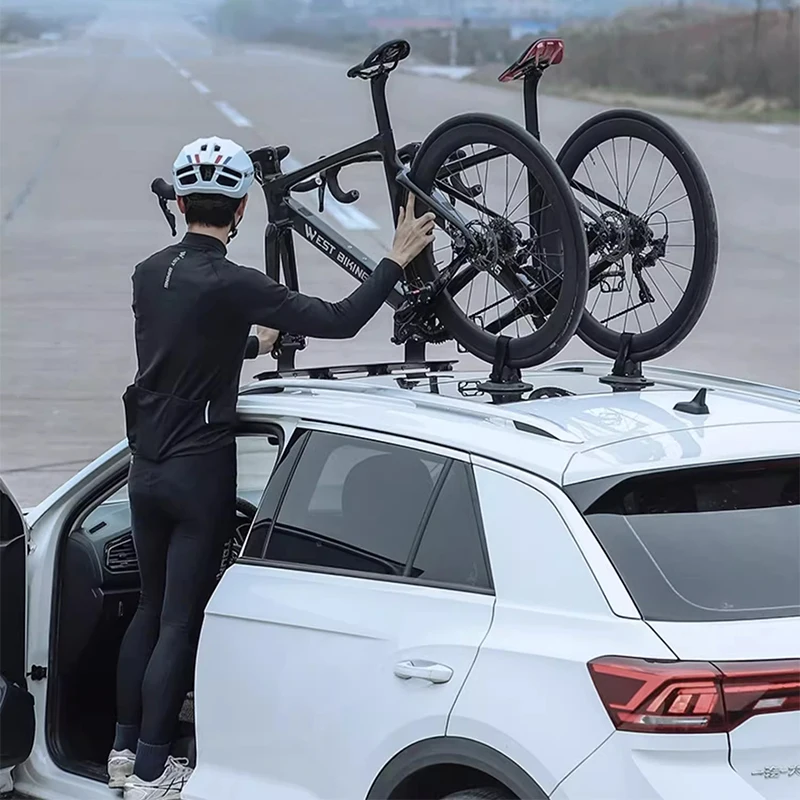 Bicycle Carrier Car Racks Suction Cups Roof-Top Trunk Bike Roof Holder MTB Road Bike Quick Install Cycling Racks