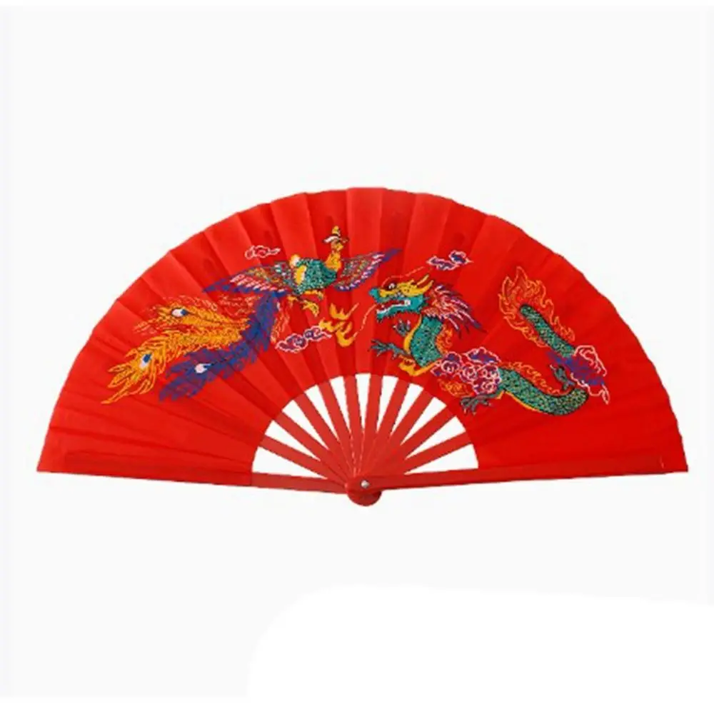 

34cm Chinese Tai Chi Yoga Kung Fu Fan Plastic Bone 10 Styles Dance Performance Fan Chinoiserie Gift Hand Folding Stage Fan