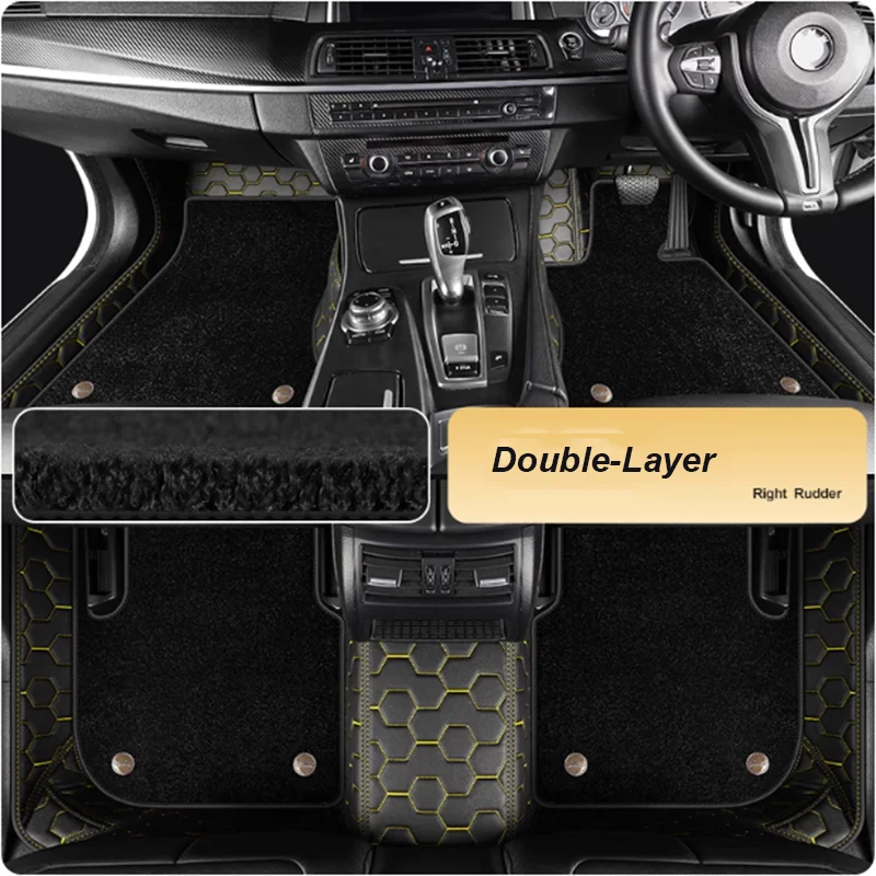5D Custom Car Floor Mats For BMW 3er Coupe E92 E90 4 door Convertible E93 Auto Carpets Double Layer Coche Liners Blanket