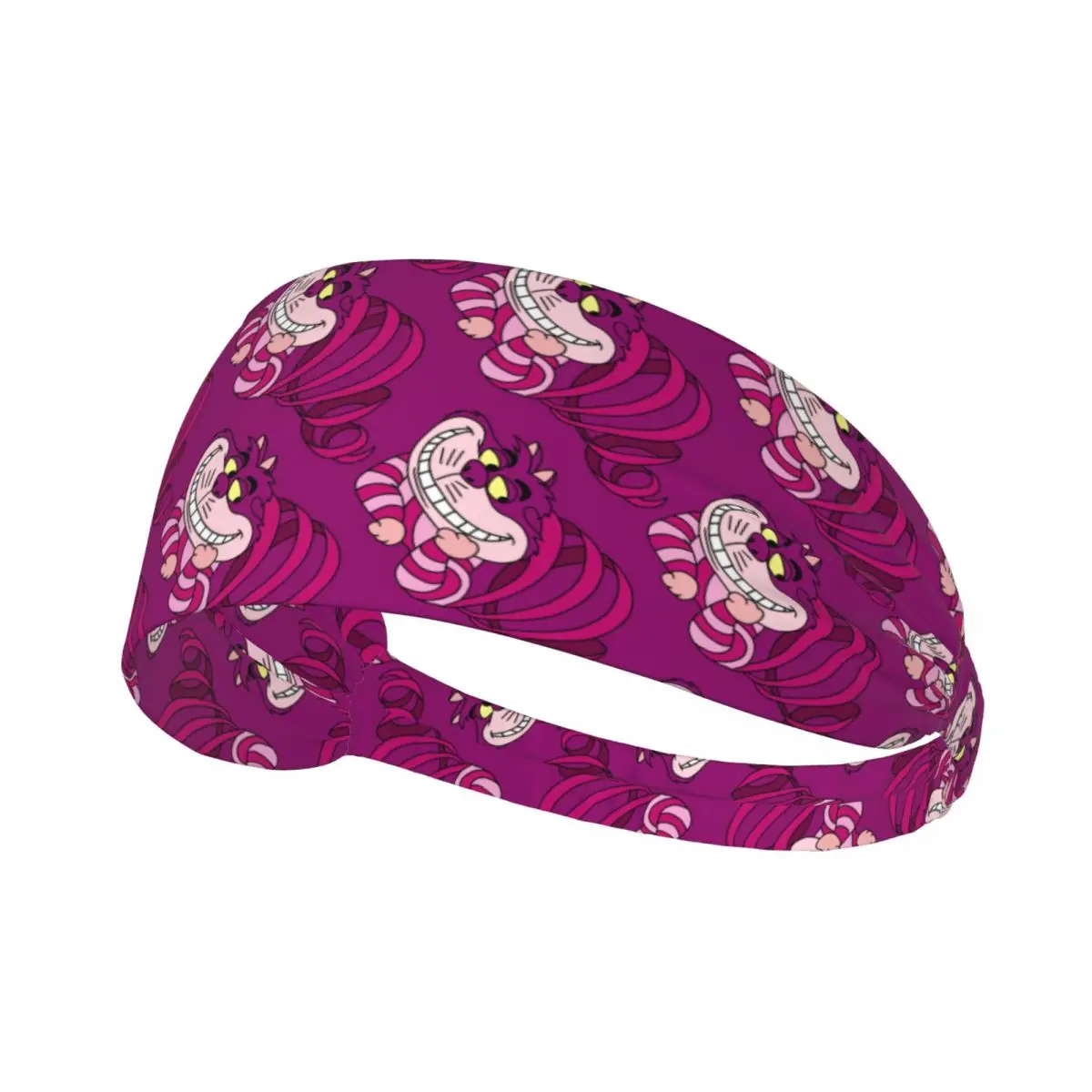 

Custom Funny Cheshires Cat Workout Sweatband Men Women Non Slip Quick Drying Headband Running