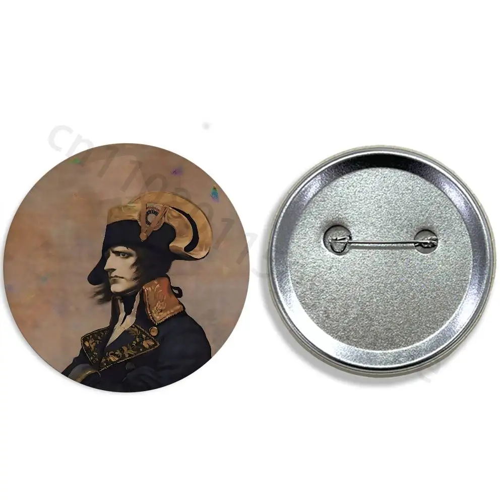 Napoleon Bonaparte Pins 58mm Cute Cartoon Badge Handmade Brooches for Backpack Accessories Jewelry Gifts