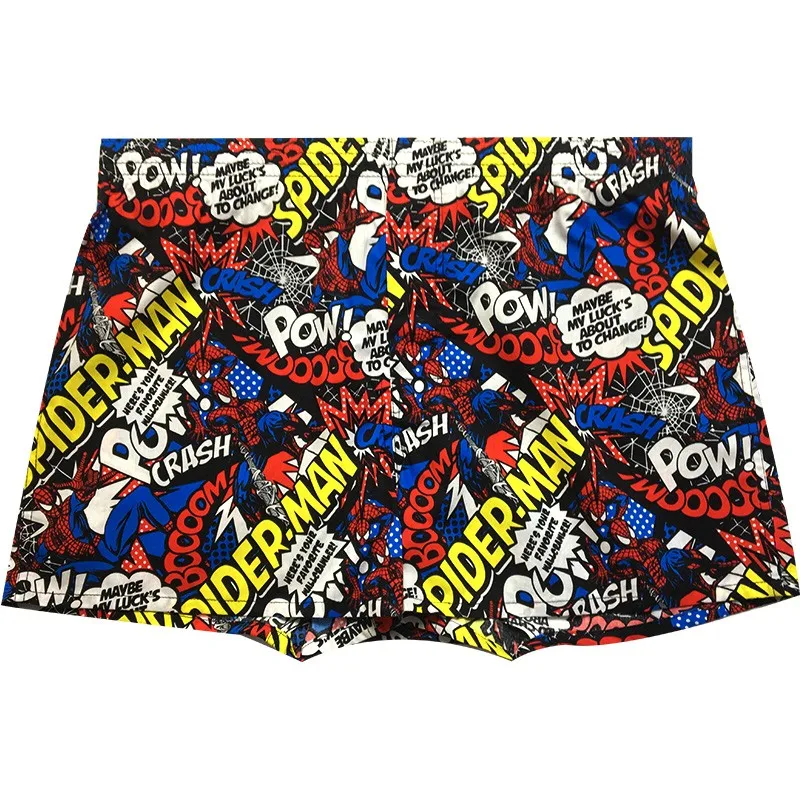 Men\'s Shorts Summer Cotton Woven Pants Breathable Cartoon Underwear Mens Lounge Wear Sleep Bottoms