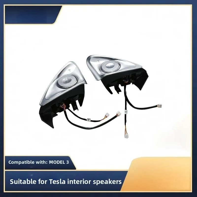 For Tesla New Model 3 Highland Rotating Tweeter LED Ambient Speaker Sound Quality Blind-Spot Reminder interior car Accessories