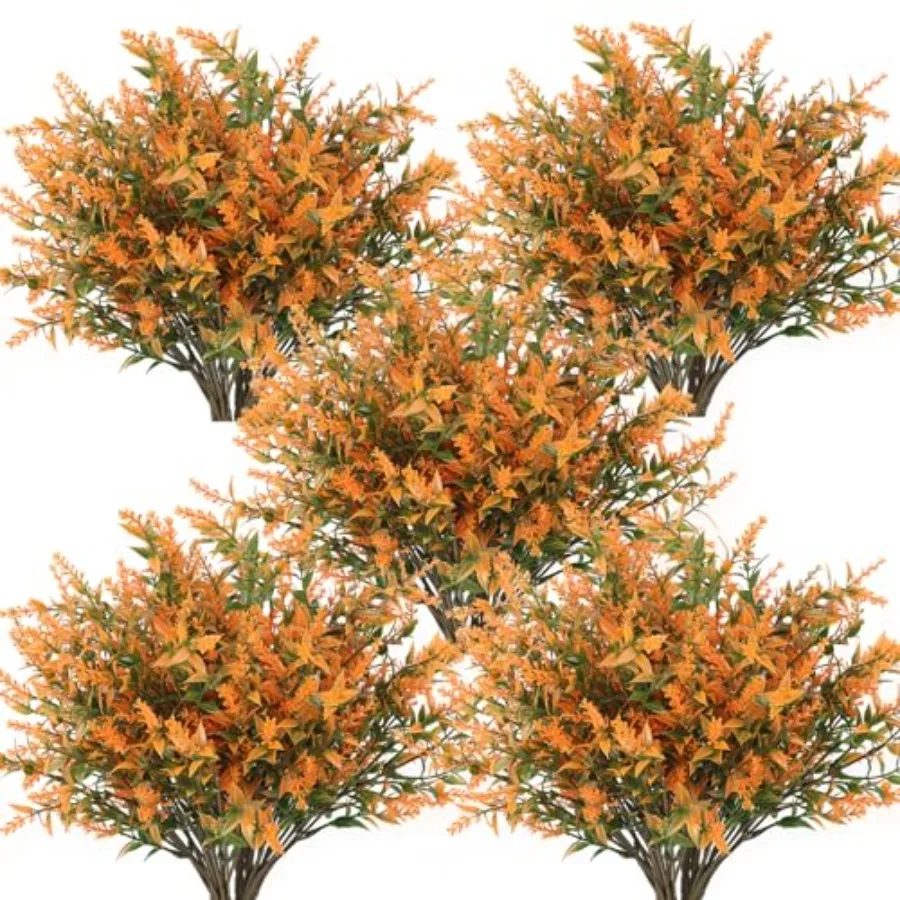

Fall Decoration for Home, Artificial Plants Spring Artificial Fall Flowers for Outdoors UV Resistant Artificial Plants Outdoor