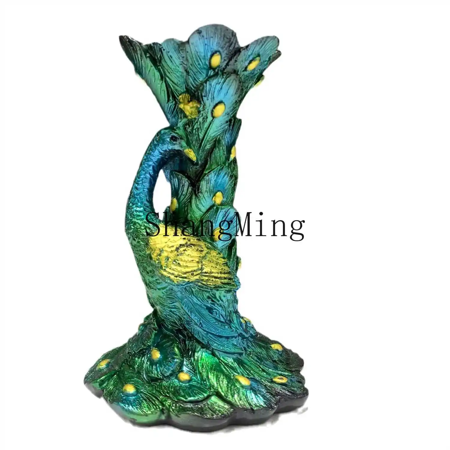 

CL peacock base, factory sales, resin handicraft ball holder, creative home desktop ornament