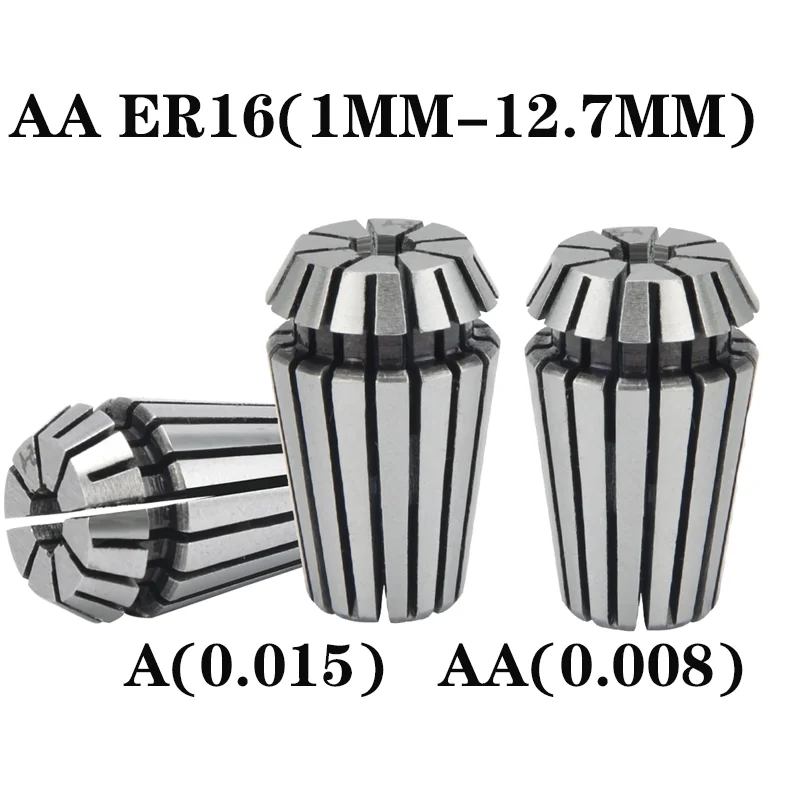 

ER16 Spring Collet 1mm-12mm AA ER Chuck Set High Precision 0.008 Tool Holder ER16 Spring Collet ER16 Collet Chuck Set