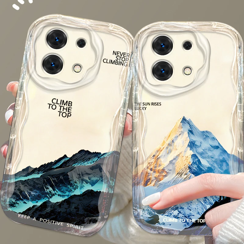 Rizhao Golden Mountain For Xiaomi Redmi Note 13 12 12S 11S 11 10 9 8 10A 9C 9T Pro Plus 5G Wave Oil TPU Phone Case image 2