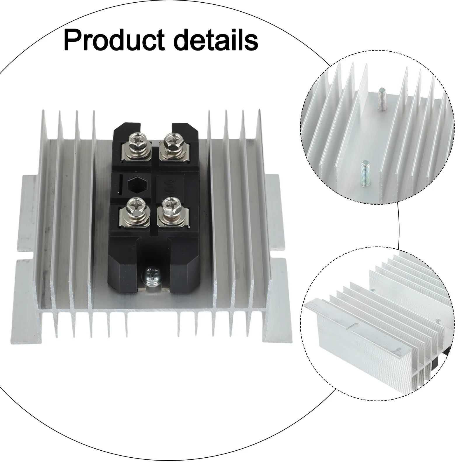 Bridge Rectifier With 100A Forward Current And 1600V Peak Voltage Featuring Aluminum Heat Sink For Electronic Equipment