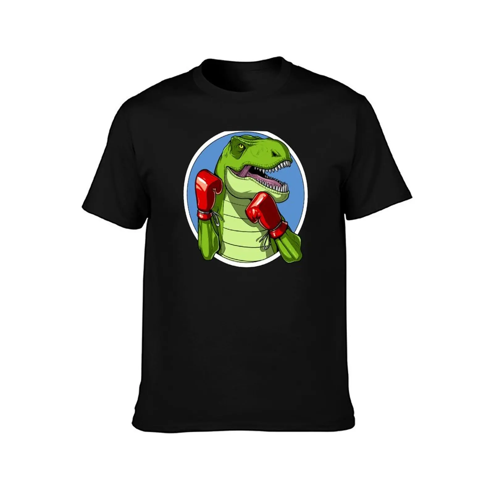 T-Rex Dinosaur Boxing T-Shirt Casual Light Summer Short Sleeve Top