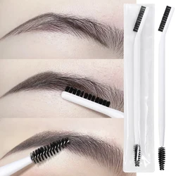 New Eyebrow Brush Professional Double Washable Eyebrow Eyelash Shaper Eye Brow Brush for Grooming Brows Reusable Makeup Tools