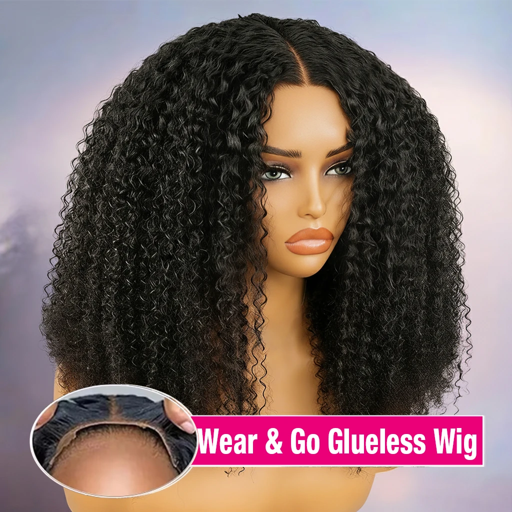 250% غريب مجعد غلويليس شعر مستعار شعر الإنسان 4C حواف 13x6 HD الدانتيل الباروكة الأمامية قبل قطع 7x5 HD الدانتيل إغلاق الباروكات للنساء قبل قطعها